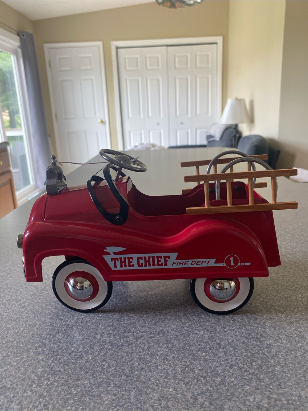 The Chief Red Fire Dept. Decorative Fire Truck Add to Your Home Decor Not A Toy